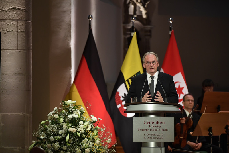 Zentrale Gedenkveranstaltung in der Konzerthalle Ulrichskirche/Rede von Ministerpräsident Reiner Haseloff